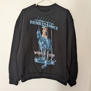 Beyonce Renaissance World Tour Pullover Sweater Black Medium Pre Owned